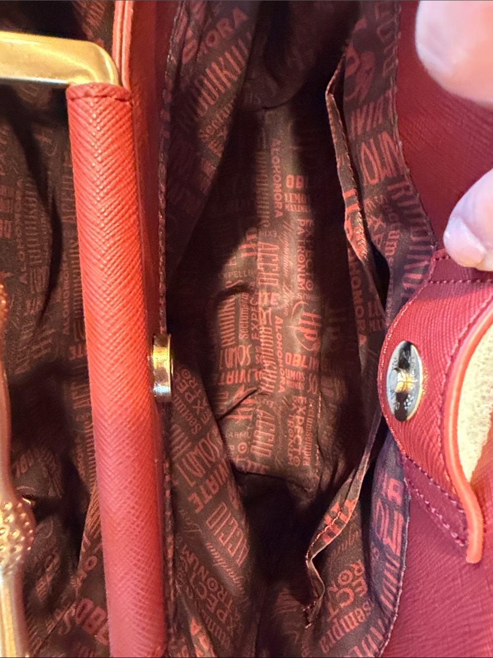 Harry Potter x Red Top-Handle Satchel - Picture 5 of 16